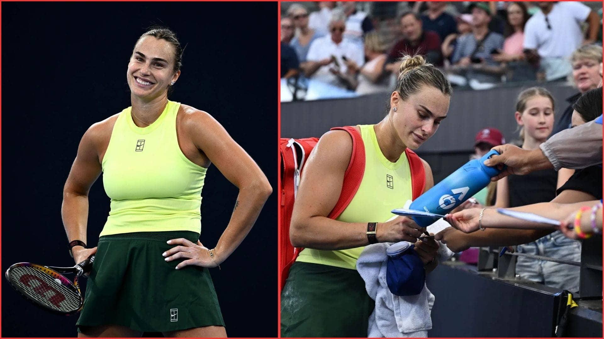 Aryna Sabalenka Keeps Gummy Bears Under Wraps After Win