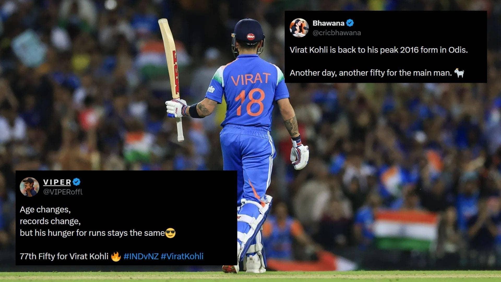 Kohli's Back with a Bang: 44 Balls, 50 Runs, and Swagger