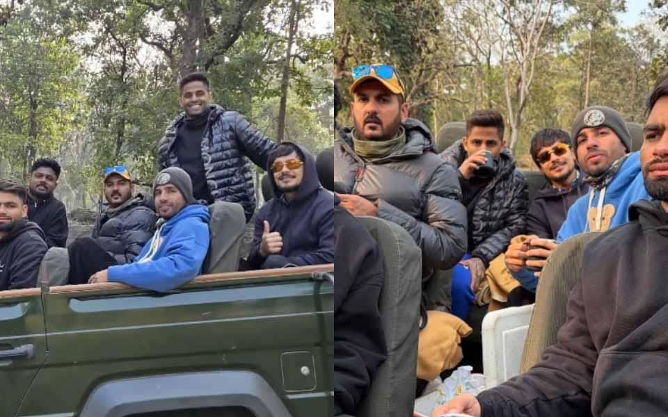 Indian Squad Goes Wild on Jungle Safari Before T20Is