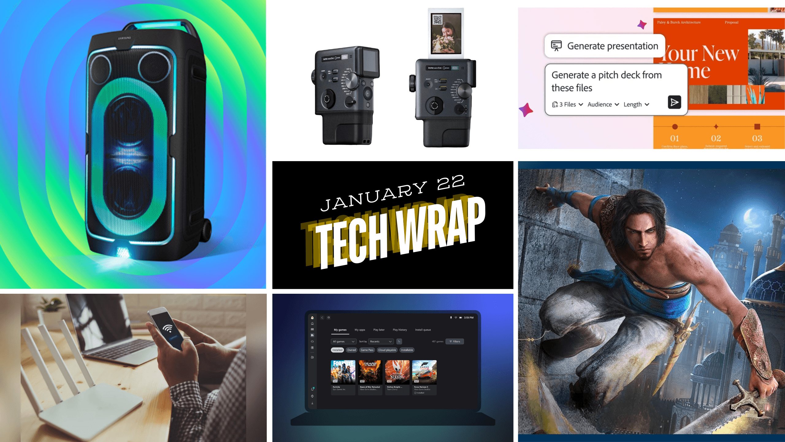 Samsung Sound Tower and Fujifilm Camera News Explosion