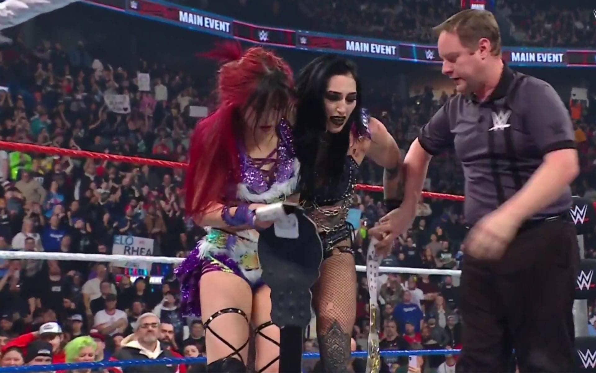 Huge interference nearly leads to Rhea Ripley & Iyo Sky losing Women's Tag Team Titles at SNME