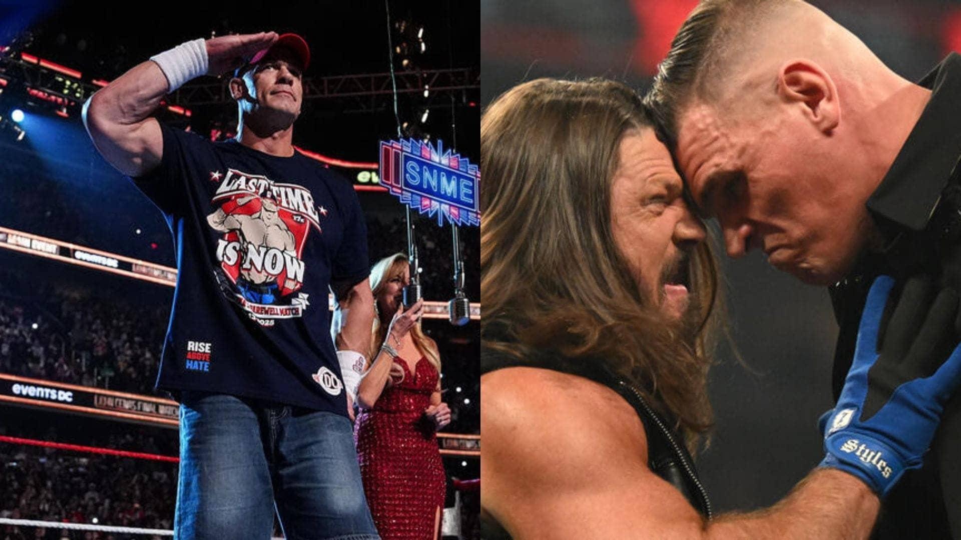 John Cena ka mazedaar reaction AJ Styles vs Gunther pe