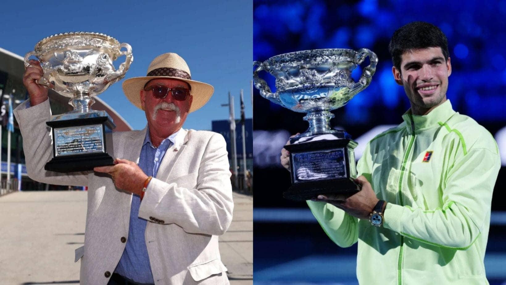 Mark Edmondson Almost Tossed the Trophy at Alcaraz!