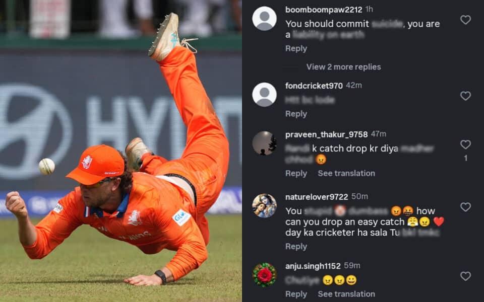 Max O’Dowd Drops Catch, Faces Backlash in T20 Showdown
