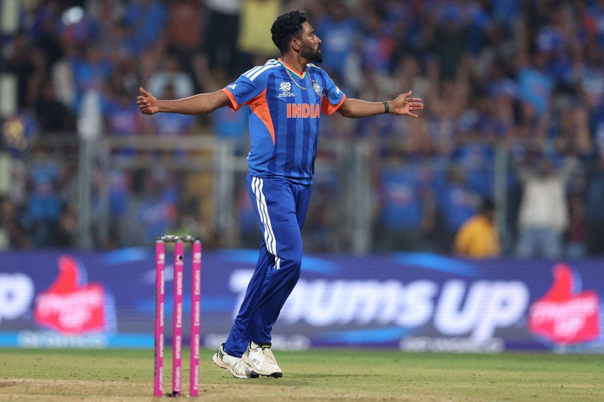 Siraj Smacks Down Gous After Six in T20 World Cup Clash