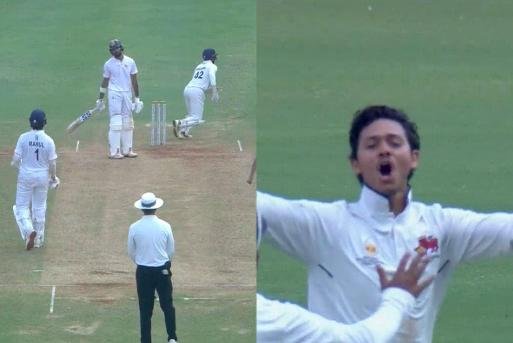 Yashasvi Jaiswal ka ek haath ka catch, Padikkal gaya chhutti!