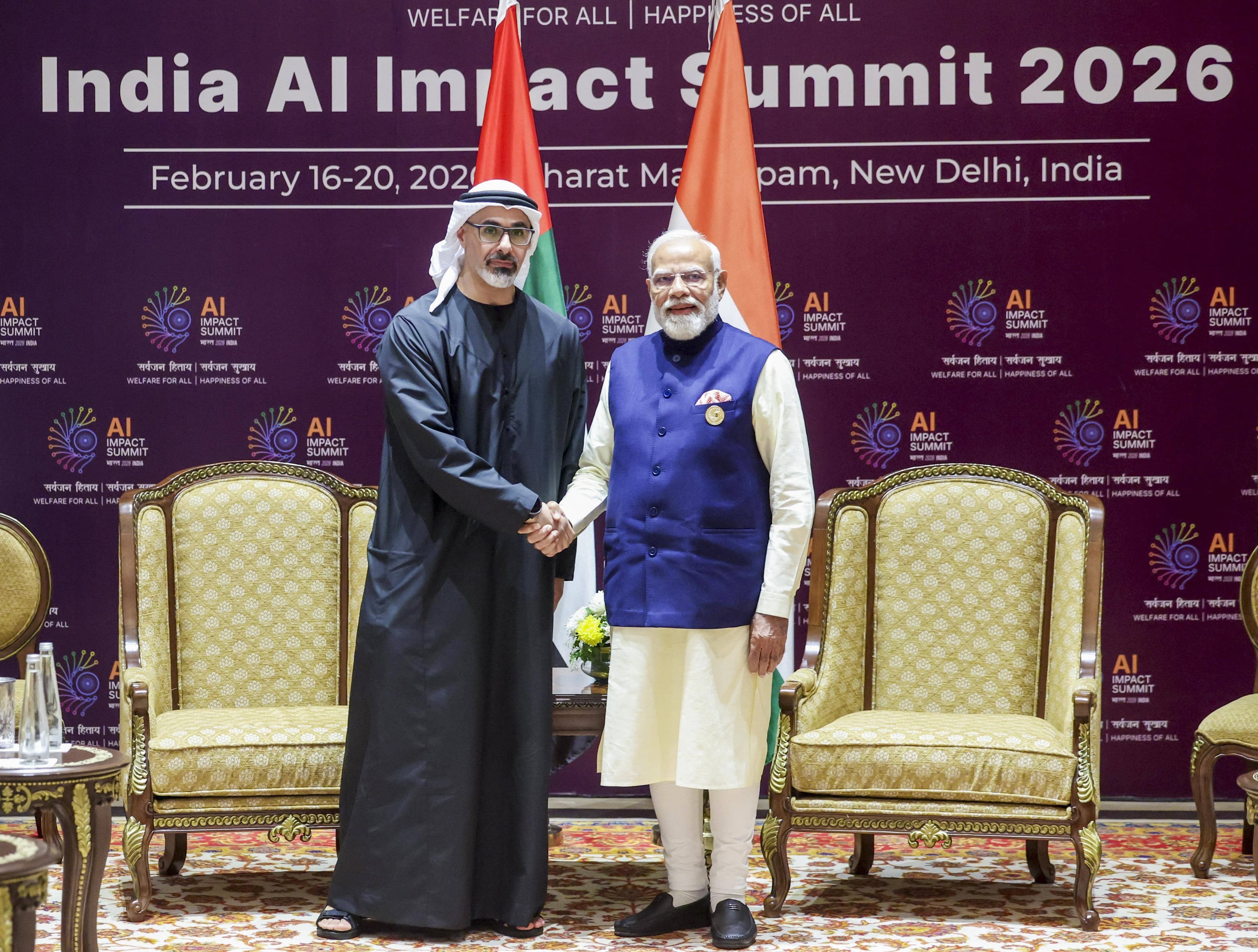 India, UAE ties deepen as Abu Dhabi Crown Prince attends AI Impact Summit