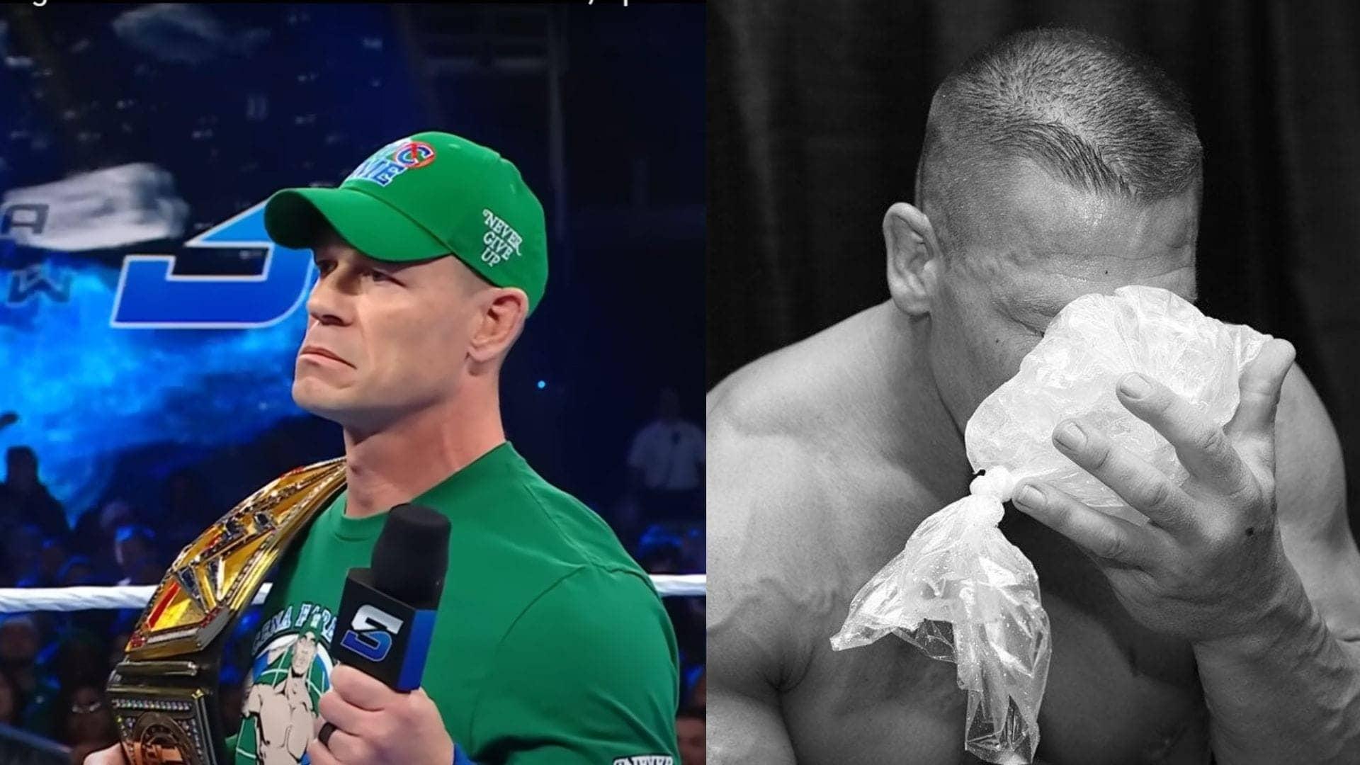 Seth Rollins breaks Cena's nose—whoopsie daisy, champ!