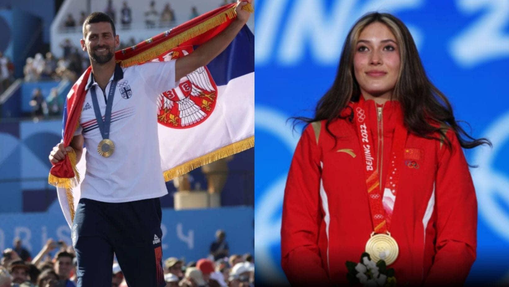 Djokovic ne Eileen Gu ki gold medal par kiya zabardast salute