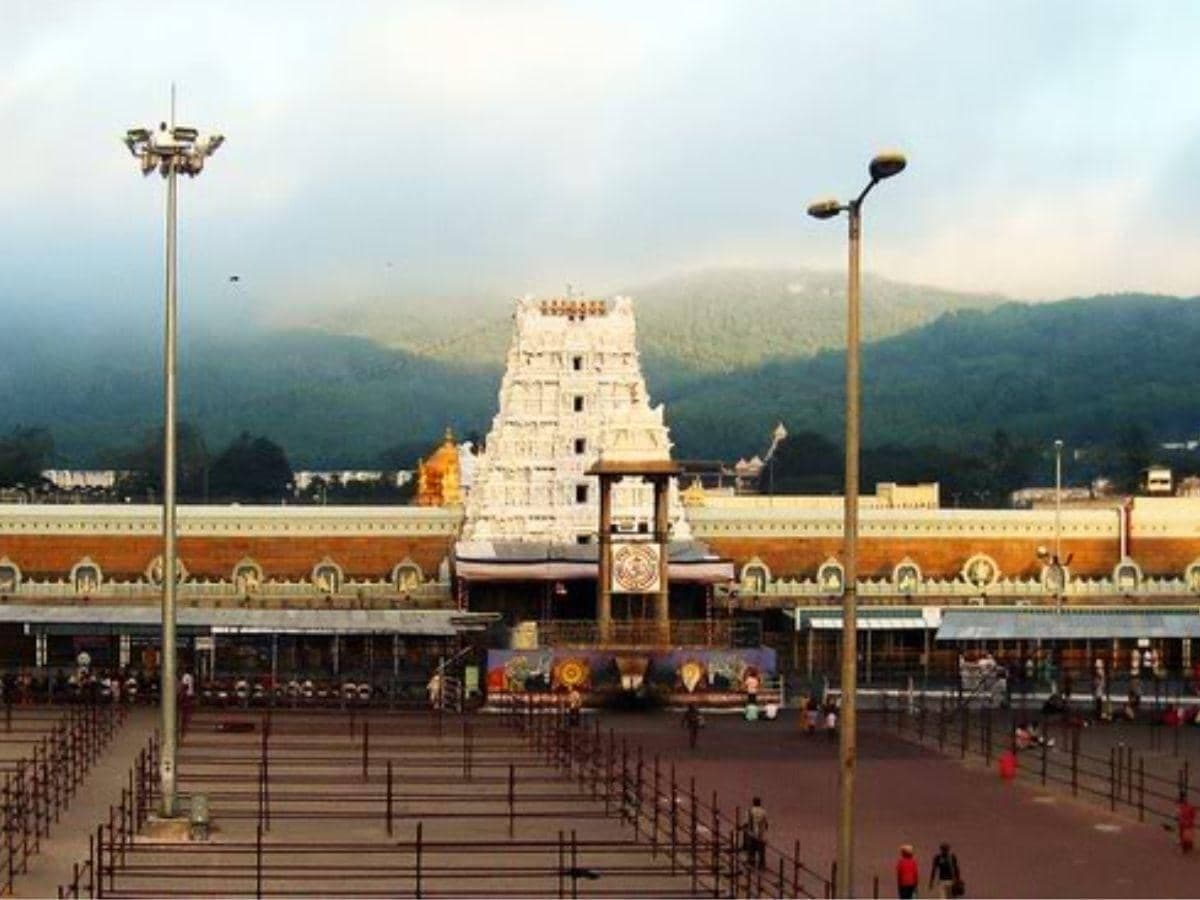 What are 'e-nose' and 'e-tongue' techs being deployed at Tirumala temple?