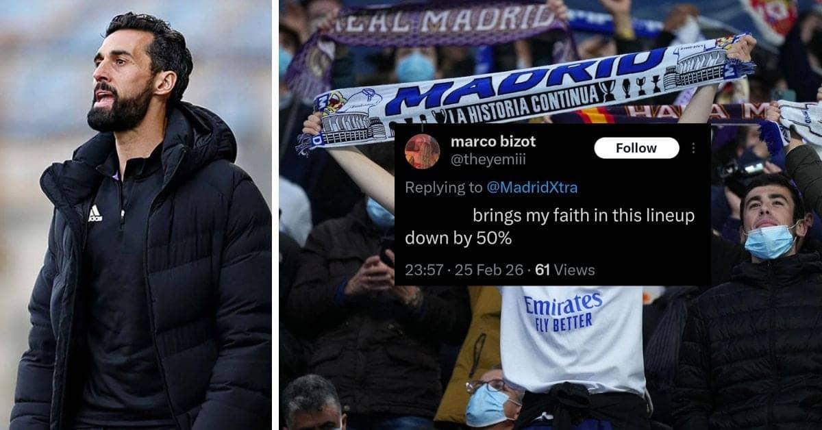 "Better have his senses back", "Bro gs my faith down" - Real Madrid fans react as star included in XI for Benfica UCL playoffs clash