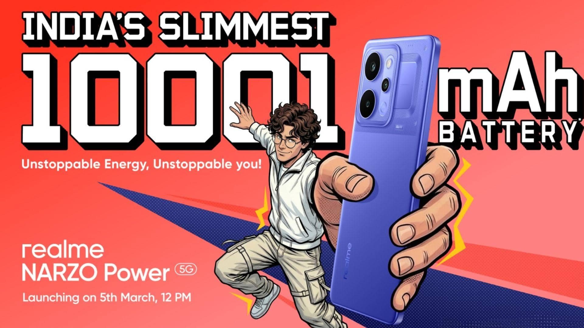 Realme Narzo Power 5G Launching March 5 with Wild Specs