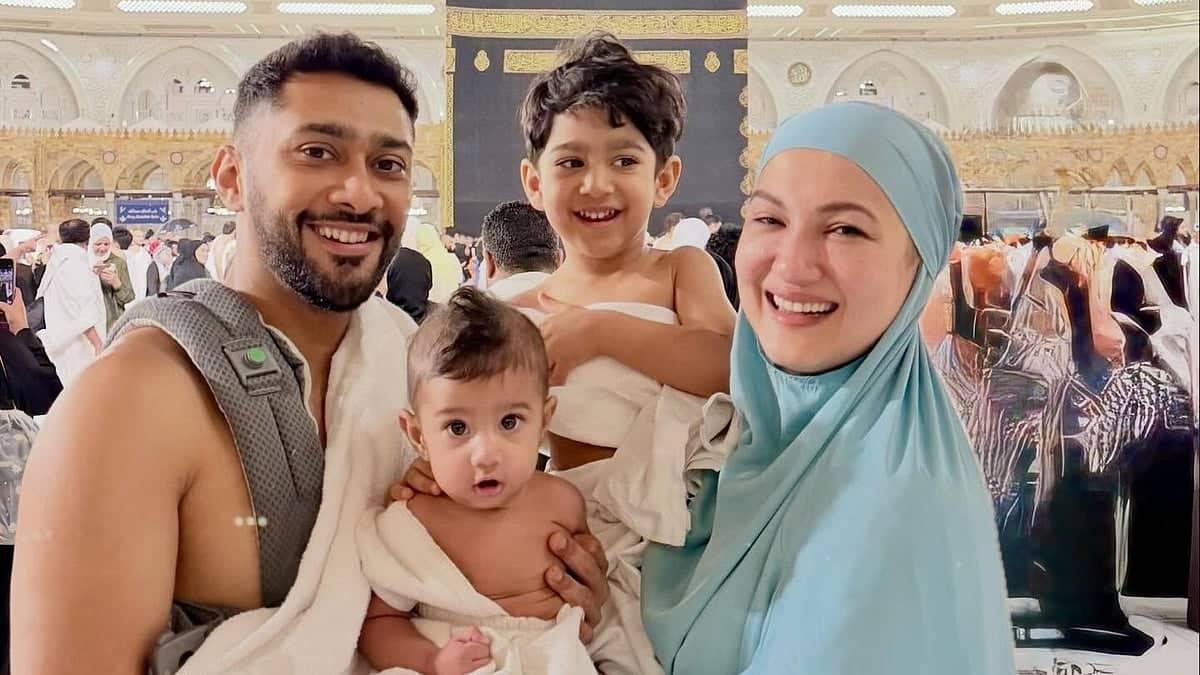 Gauahar Khan and Zaid Darbar Introduce Son Farwaan in Mecca