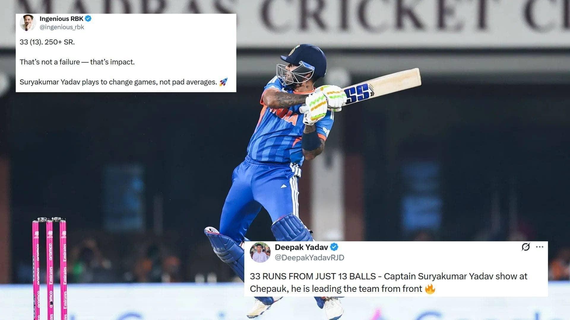 Suryakumar Yadav ka Dhamaka: 33 Runs, 13 Balls, Full On Entertainment!