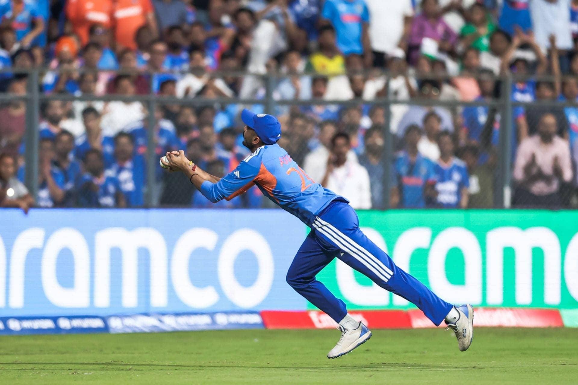 Axar Patel's Epic Catch Sends Harry Brook Packing in T20!