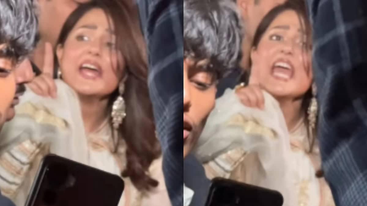 'Everybody Quiet': Hina Khan SNAPS At Paps For Creating Chaos After Being Mobbed By Fans Post-Ramadan Event In Mumbai- VIDEO