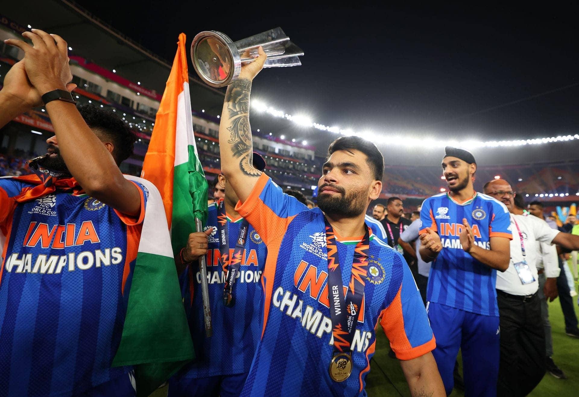 Rinku Singh and Priya Saroj Celebrate T20 World Cup Win