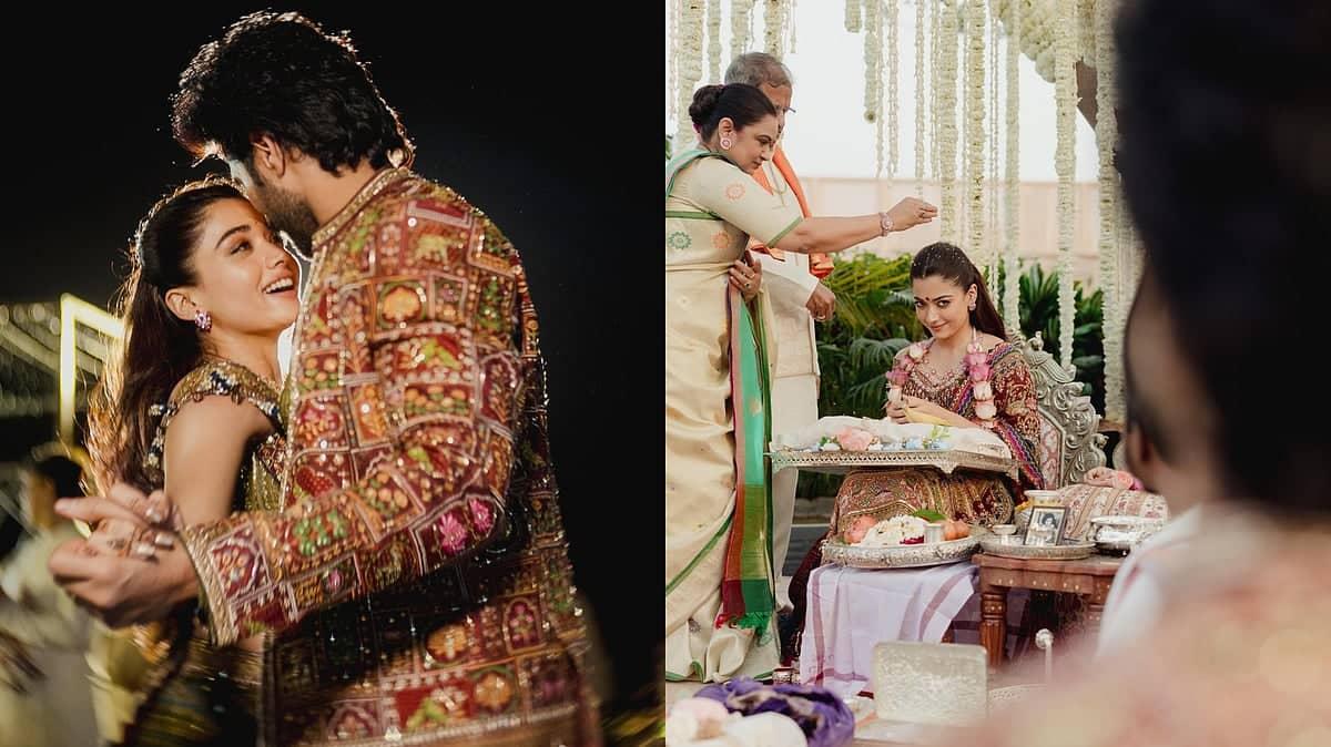 Rashmika's Wedding Bliss: Pradhanam and Mehendi Highlights