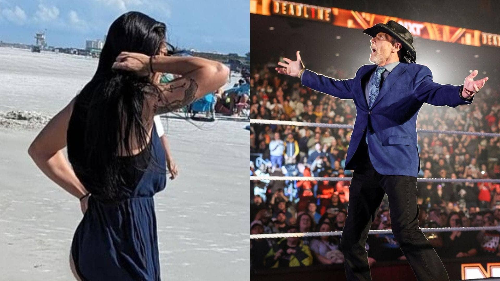 Tatum Paxley Celebrates Championship with Shawn Michaels