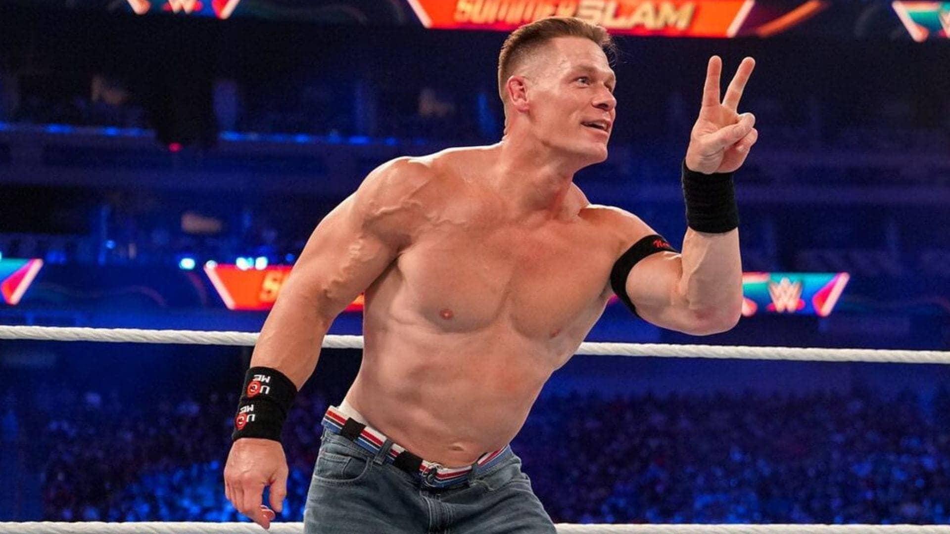 John Cena breaks the ring! Shelly's unforgettable moment