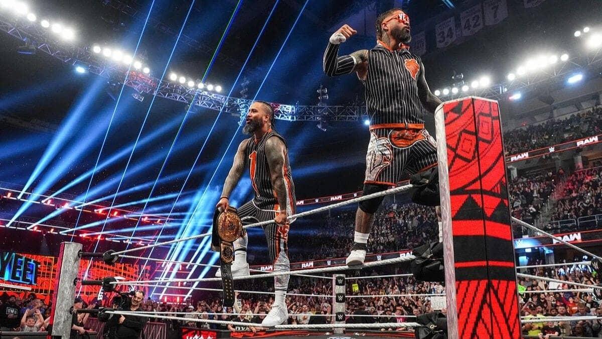 WWE RAW: The Usos vs. Paul and Theory - Epic Showdown!
