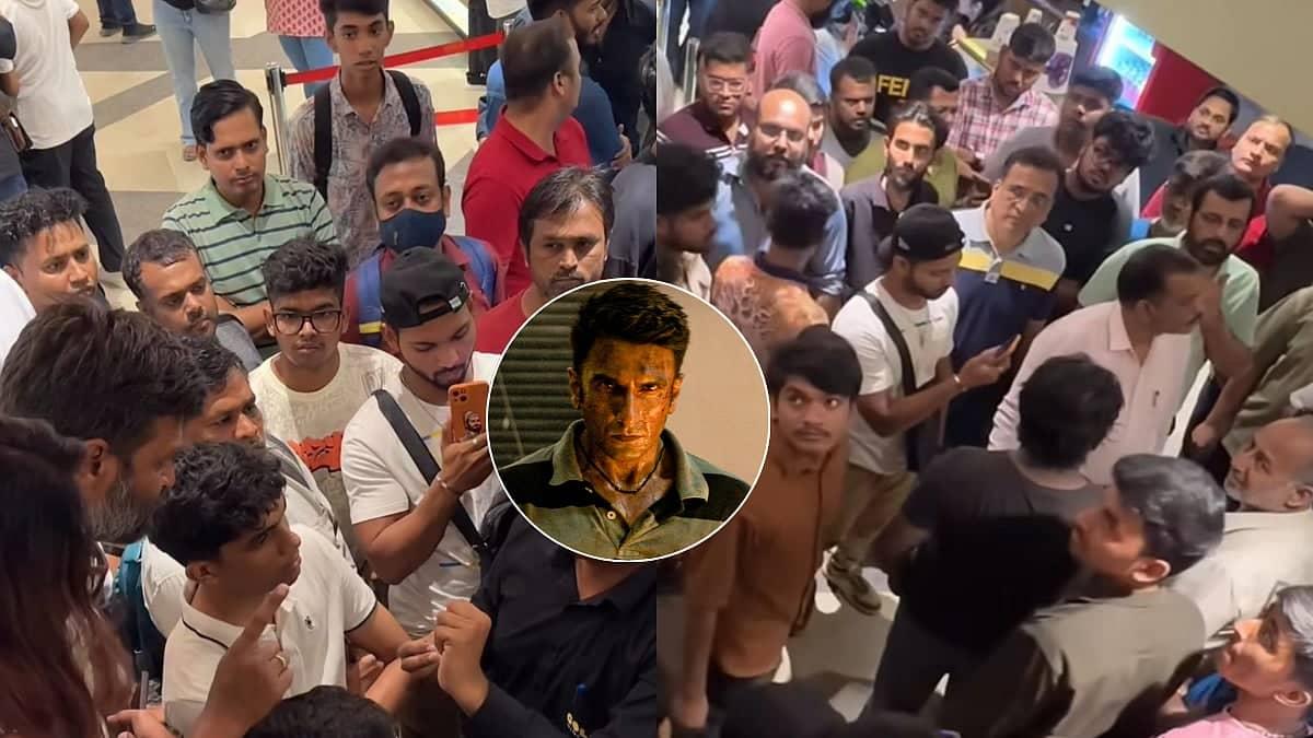 Angry Ranveer Singh Fans Fight With Staff After Dhurandhar 2 Show Gets CANCELLED In Mumbai's Malad Theatre After 1.5-Hour Wait – VIDEO