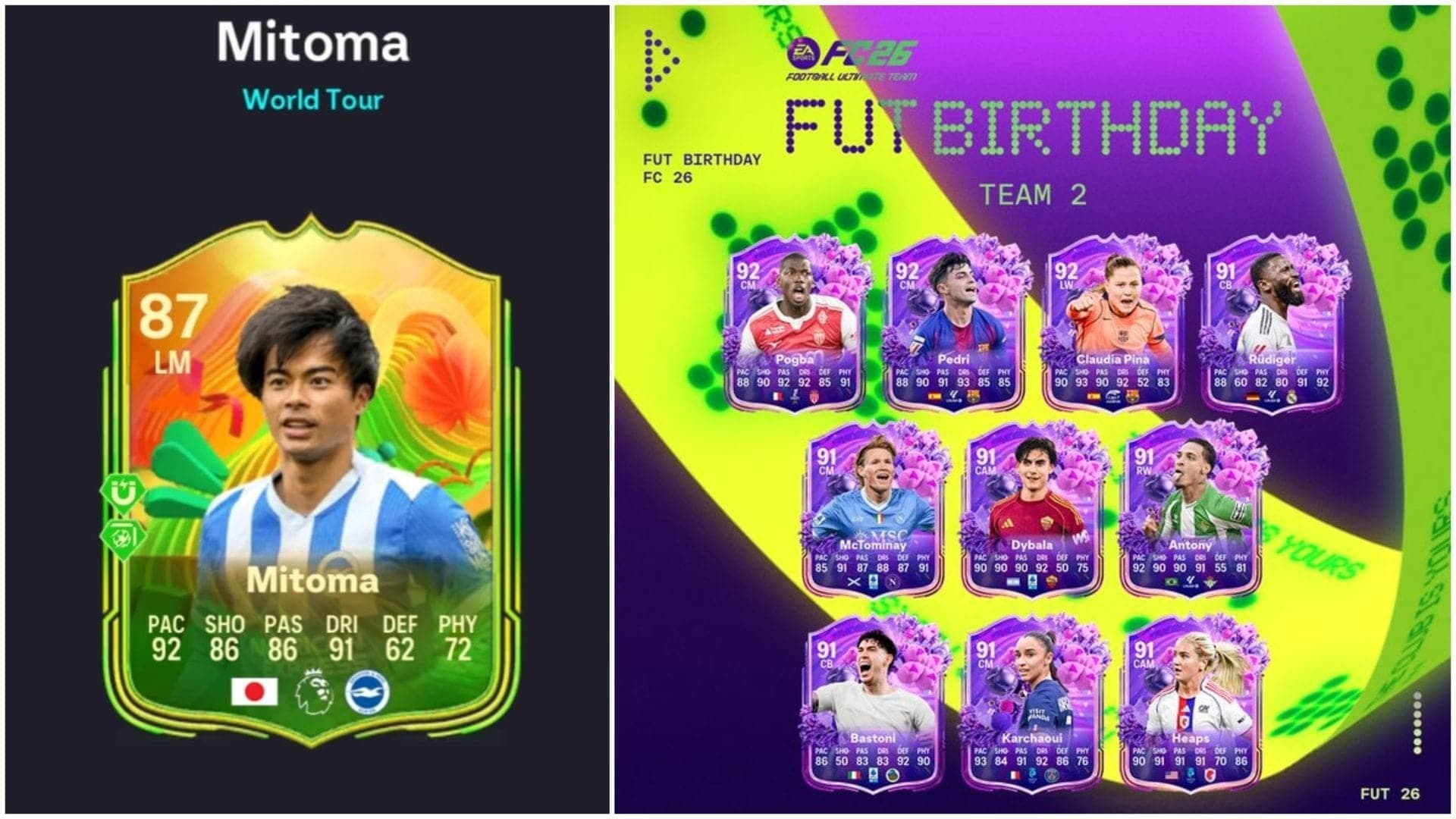 Kaoru Mitoma's EA FC 26 SBC: Winger's World Tour Vibes