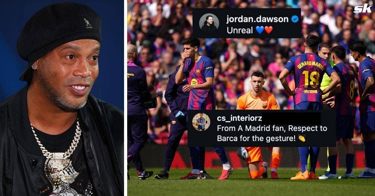 Barcelona Honors Ronaldinho: Even Madrid Fans Show Respect!
