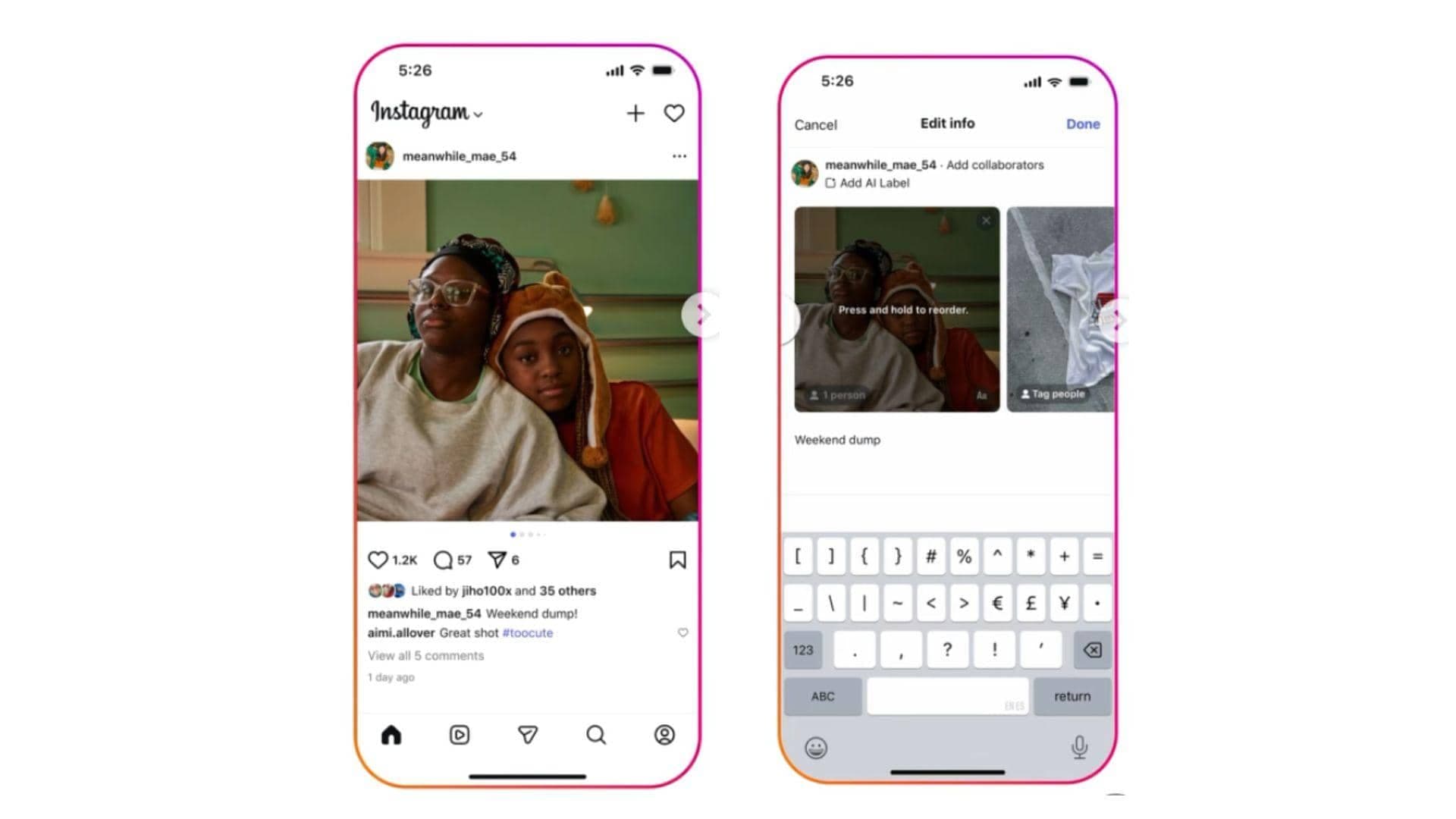 Instagram Lets You Shuffle Carousel Posts Like a Boss