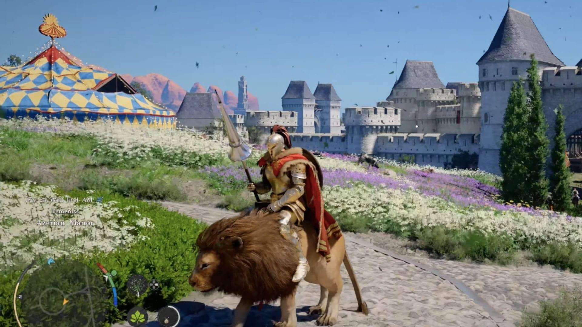 How to use Lion as a mount in Crimson Desert