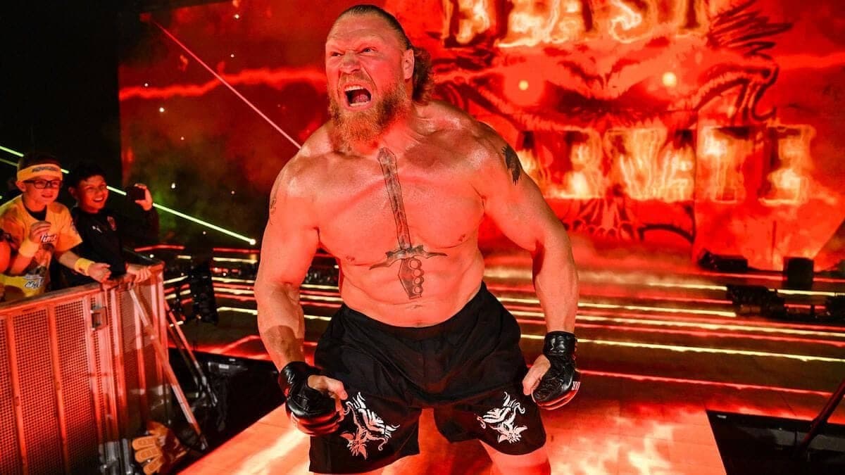 Brock Lesnar's F-5 Turns Michael Cole into Crutch Guy!