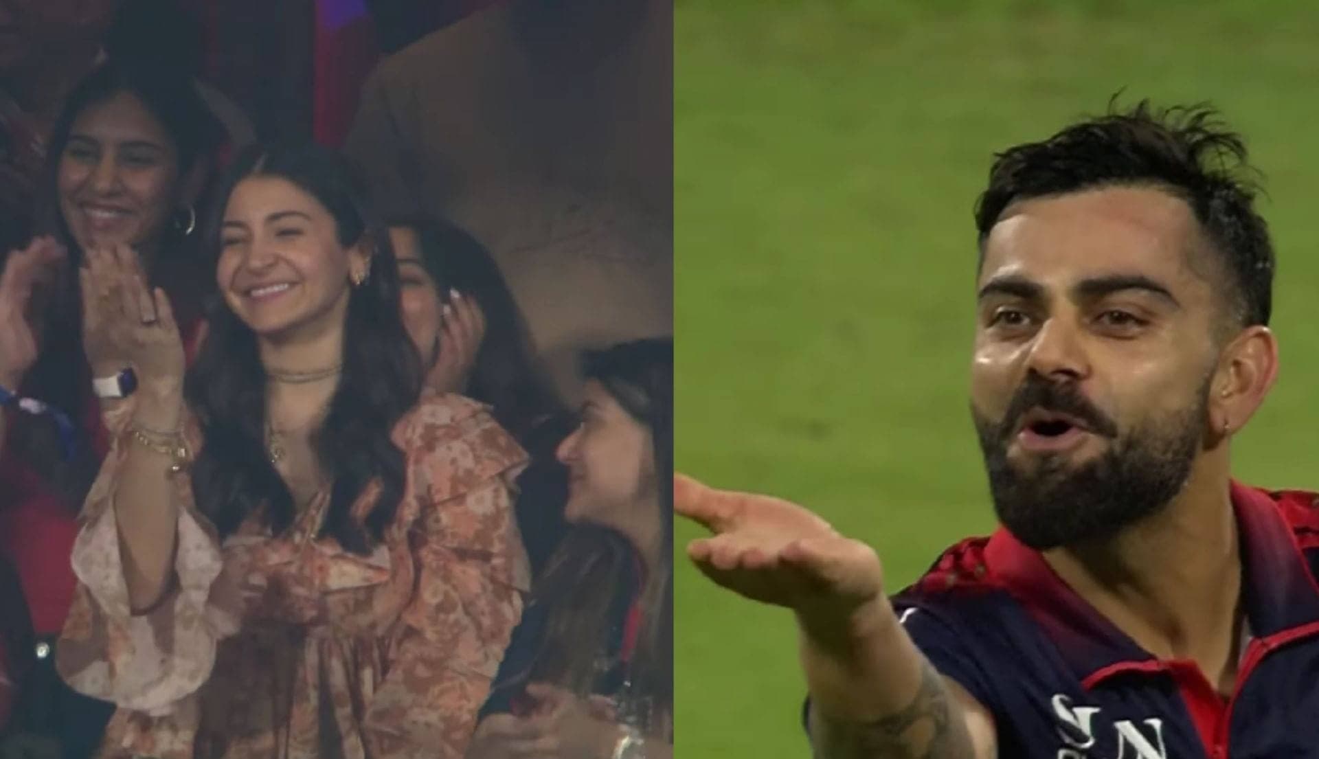 RCB ki jeet par Kohli aur Anushka ka pyaar bhara jashn
