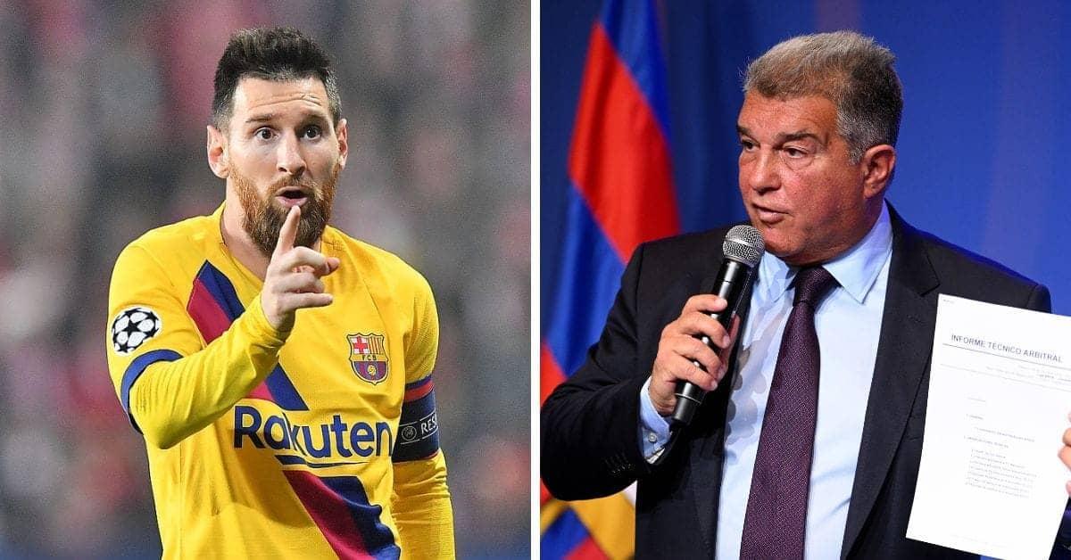 Laporta says letting Messi go was the right move for Barça