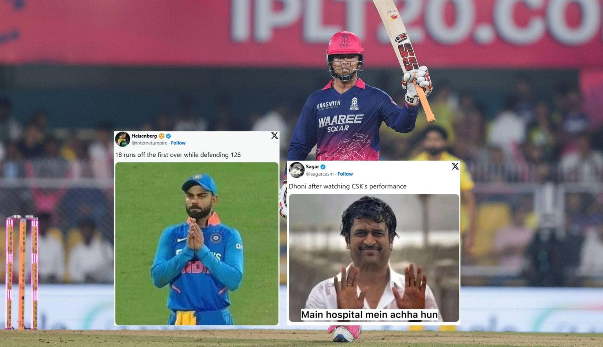 Rajasthan Royals crush CSK, fans react with funny memes
