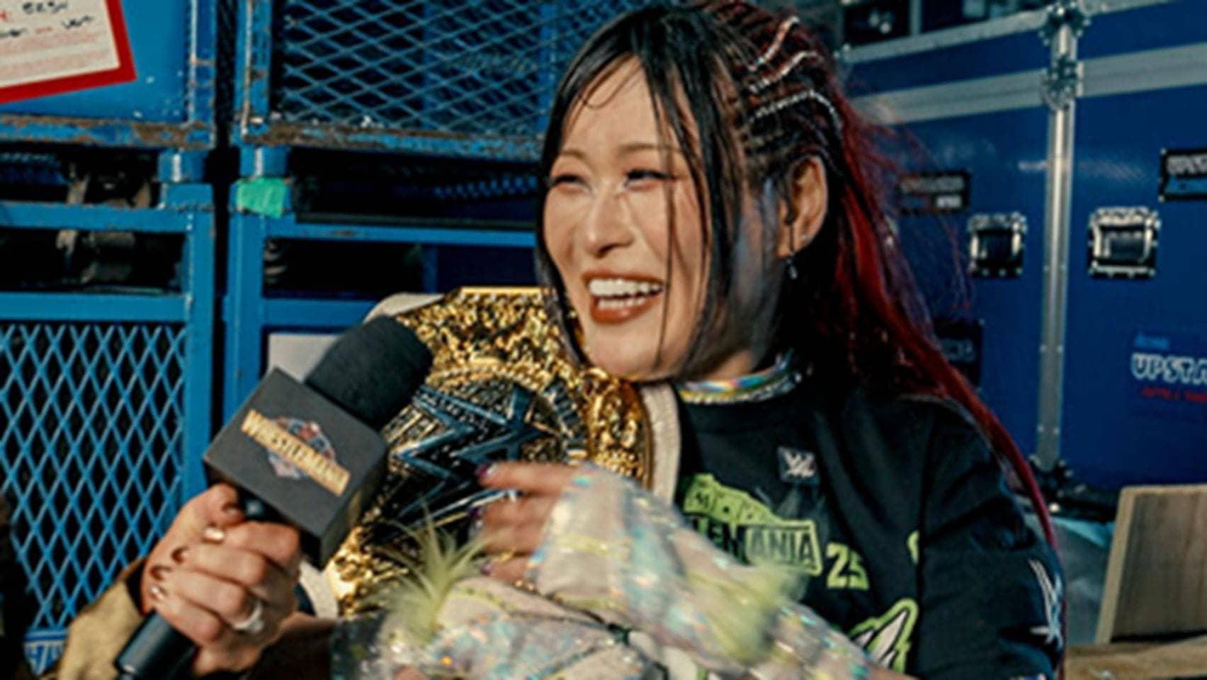 Iyo Sky's Wild RAW Moment: Head First and All Good!