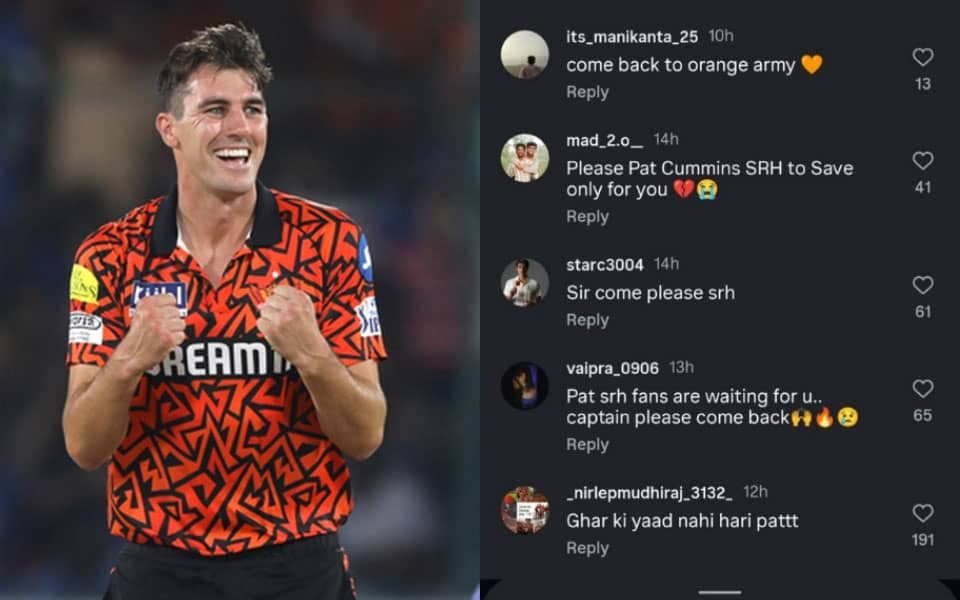 IPL 2026: SRH fans scream for Pat Cummins' return!