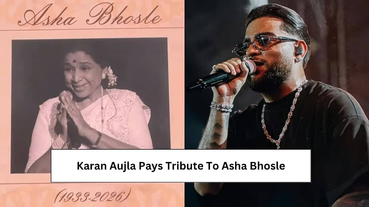 Karan Aujla's Heartfelt Tribute to Asha Bhosle at Mumbai 2.0