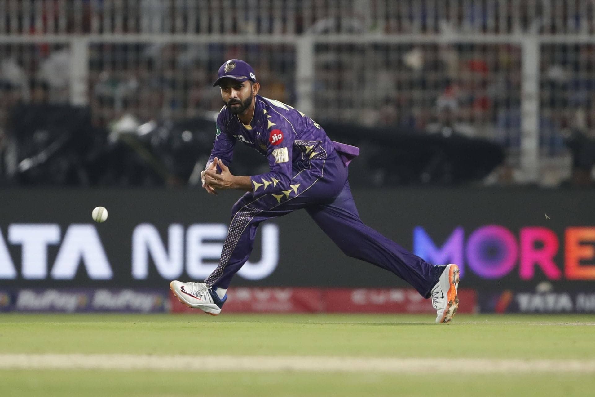 Rahane's Epic Catch Dismisses Jaiswal in KKR vs RR Showdown