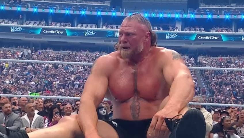Brock Lesnar's epic farewell at WrestleMania 42—what a moment!