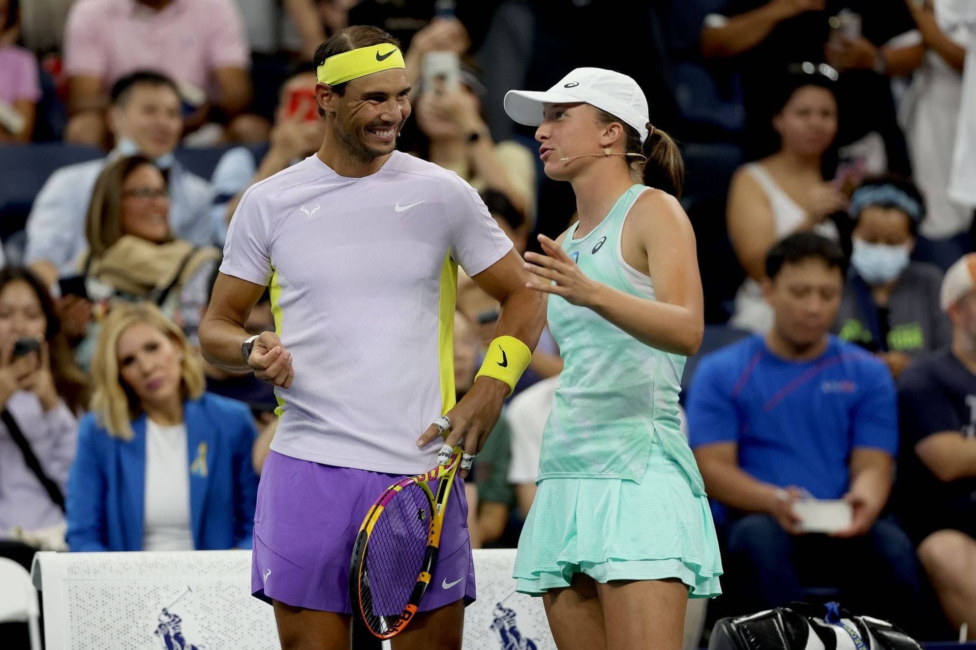 Iga Swiatek & Nadal's son share a heart-stealing moment