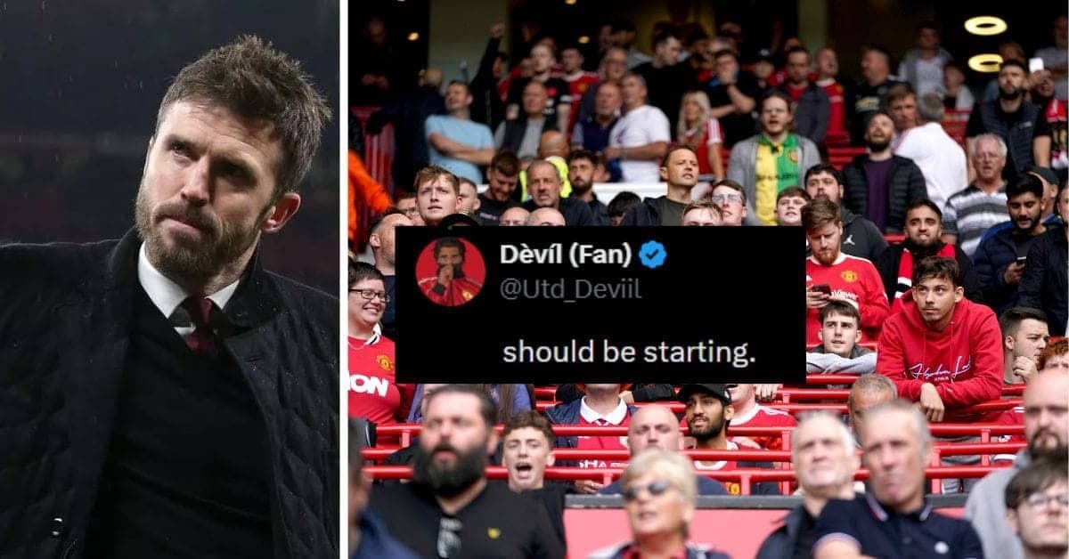 "Carrick your something else now", "Should be starting" - Fans react as Manchester United star benched for PL clash against Liverpool