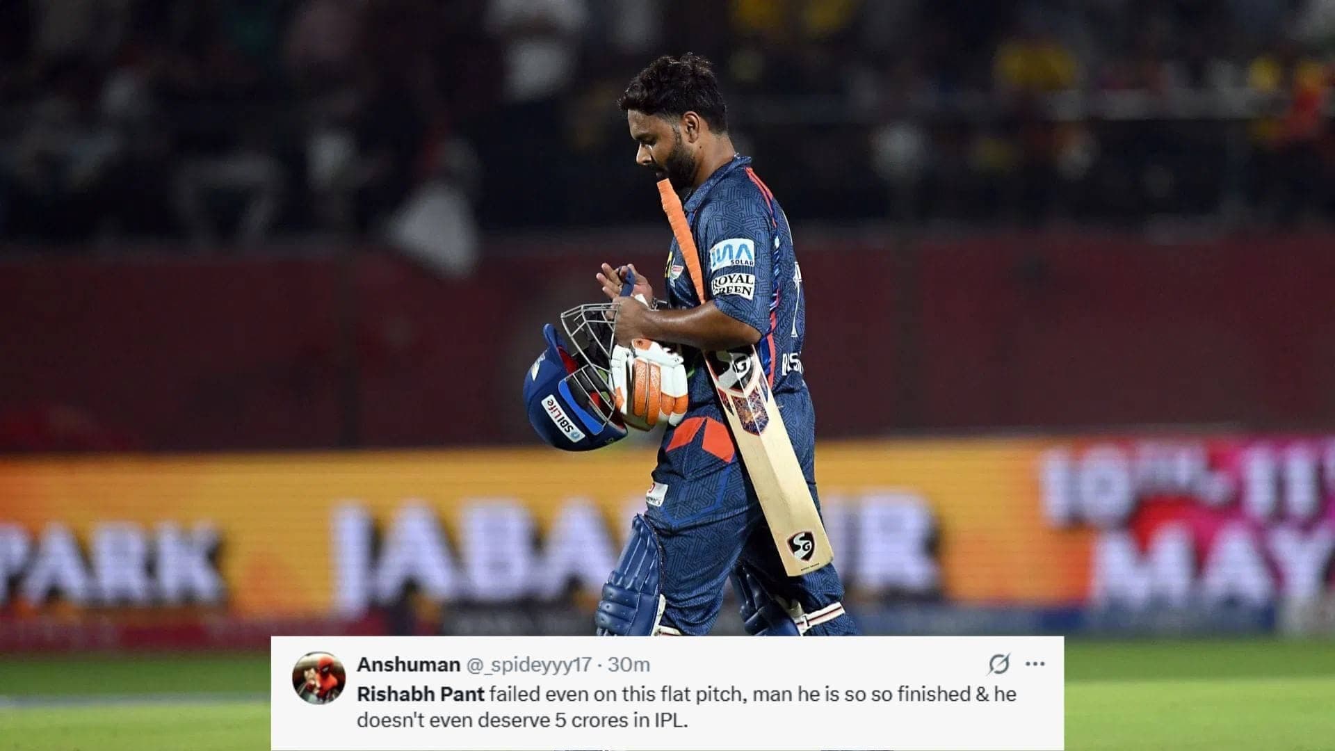 Rishabh Pant Flops Again as LSG Fans Facepalm in IPL 2026