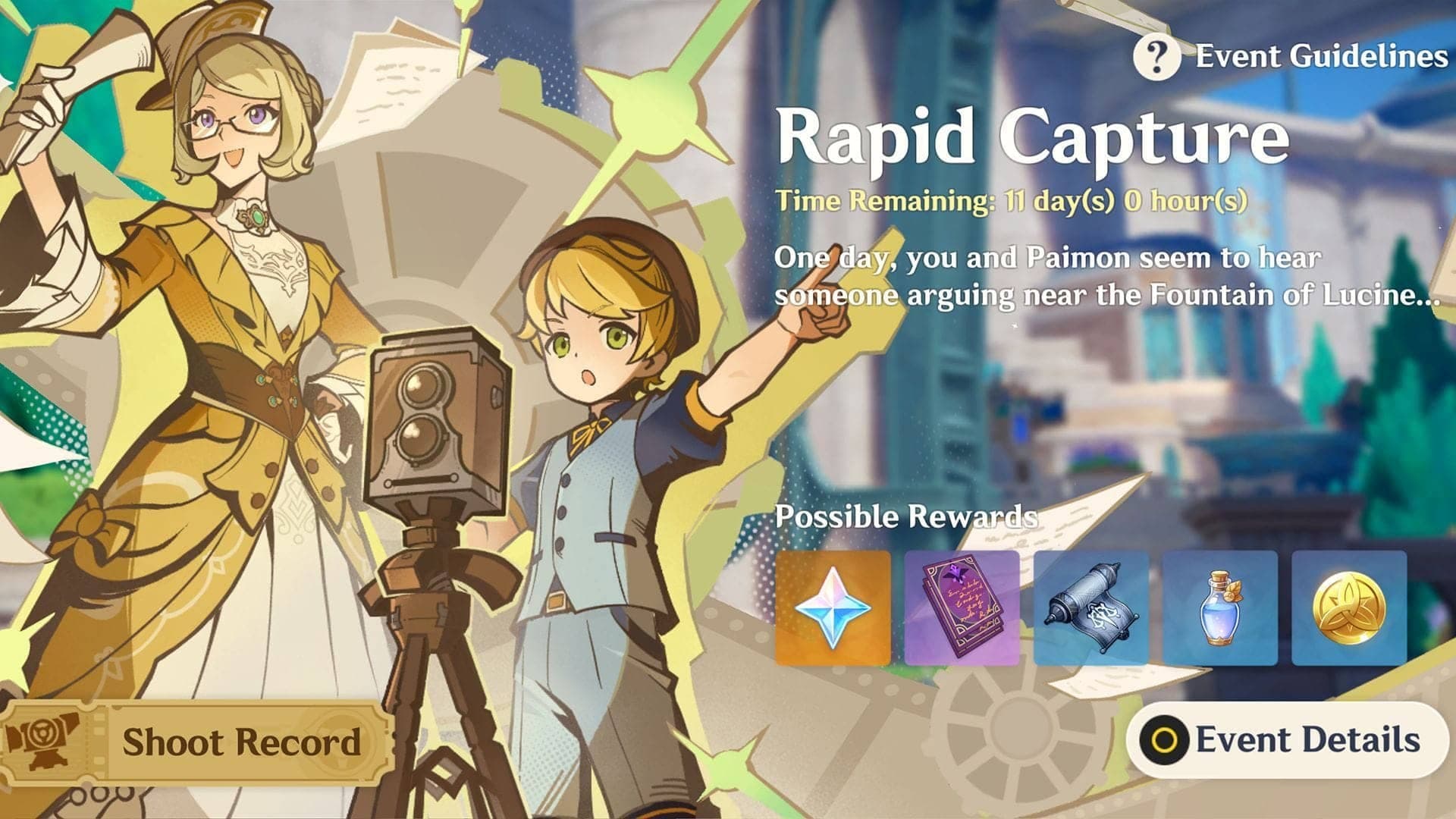 Genshin Impact Rapid Capture event guide