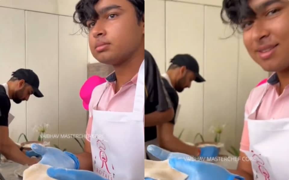 Vaibhav Sooryavanshi Turns 'MasterChef' During IPL 2026 Fun