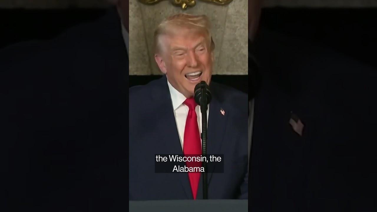 Trump unveils warship named after himself in shipbuilding push