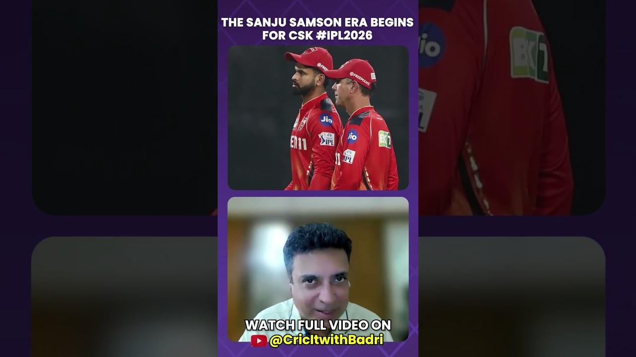 The Sanju Samson era begins at Chennai Super Kings! 🎥🔗 #CSK #CricItWithBadri #IPL2026