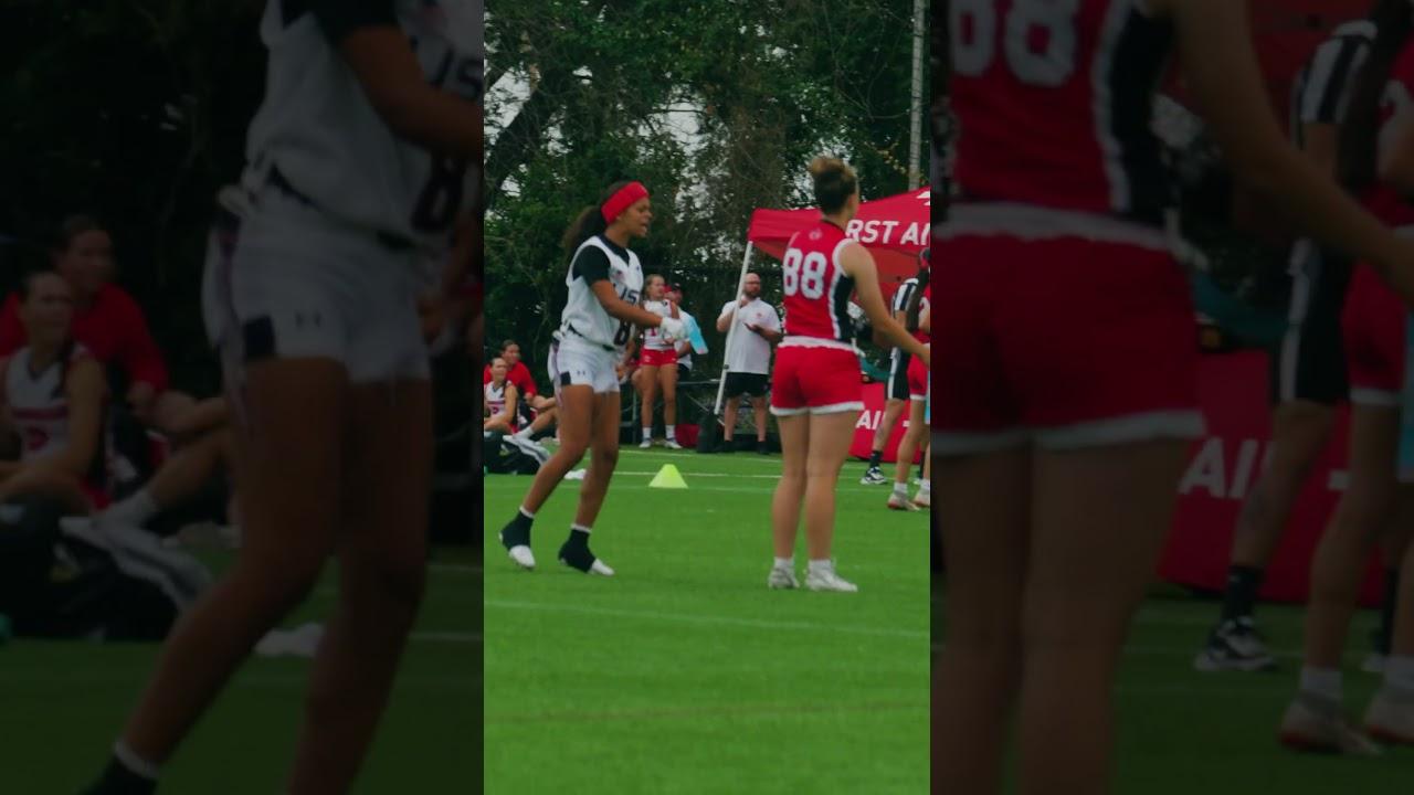 This rusher though 👀🚩🏈 | Jr. National Team | USA Football #flagfootball#flagfootballhighlights