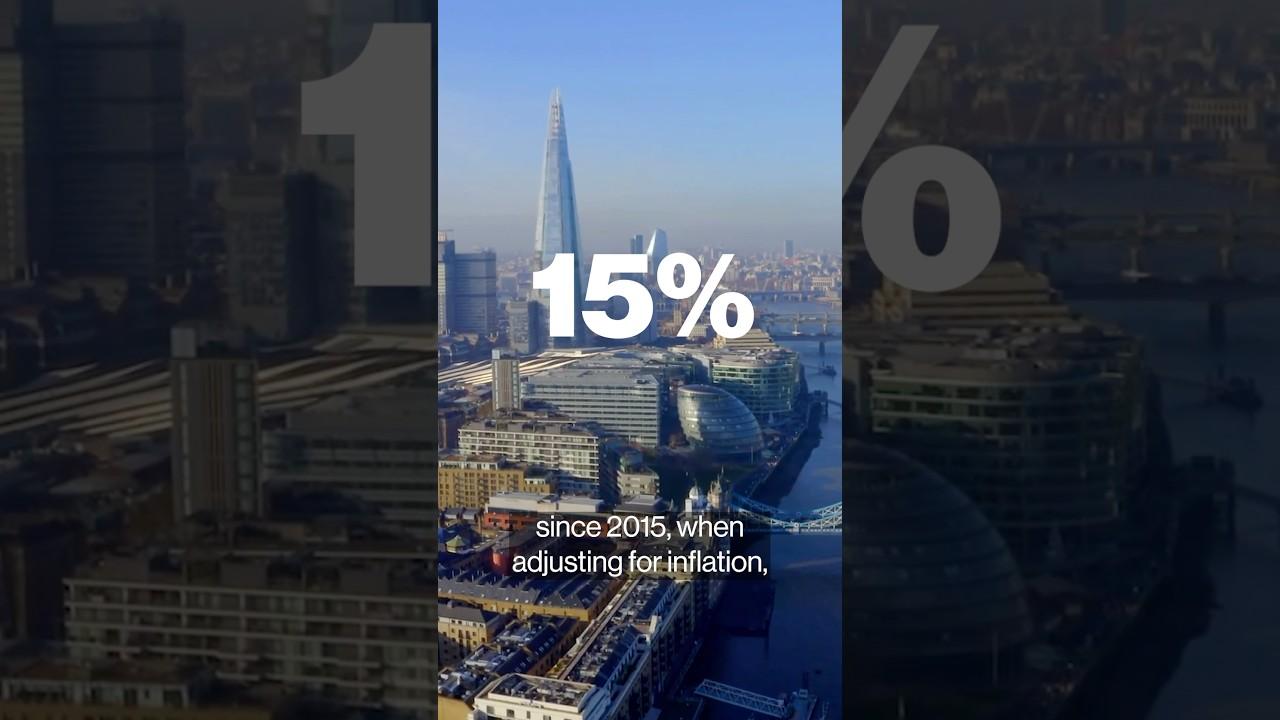 Apartment prices in London are actually falling #economy #uk