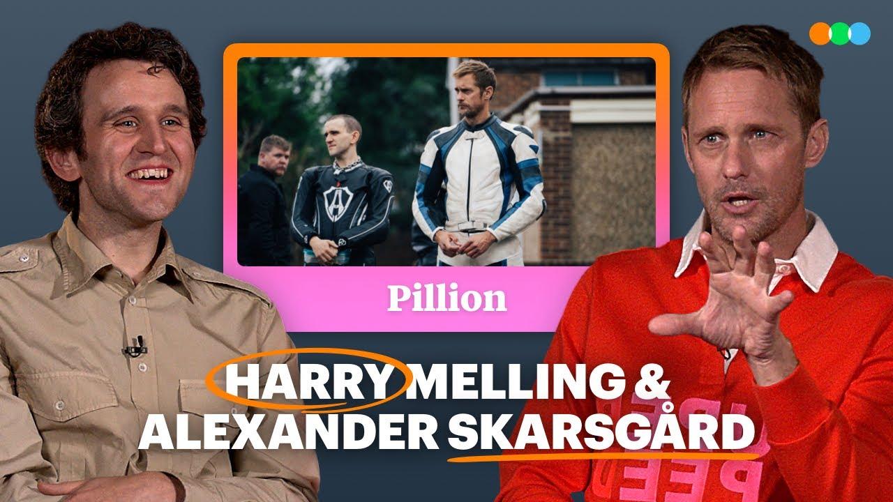 Harry Melling and Alexander Skarsgård on the Film's Dom-Sub Dynamic and Leather Looks