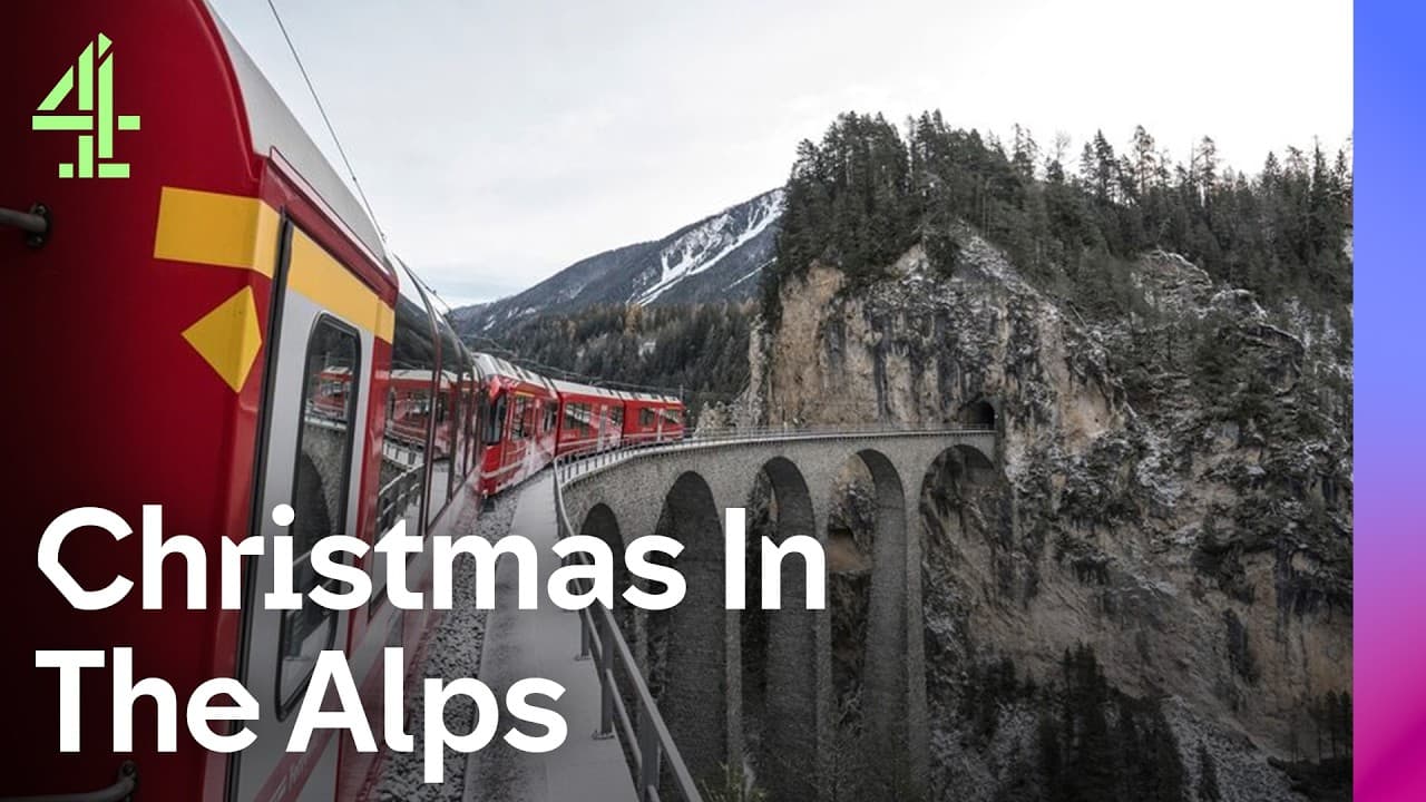 Inside The Most Picturesque Train In The World | Alpine Train at Christmas | Channel 4 Festive